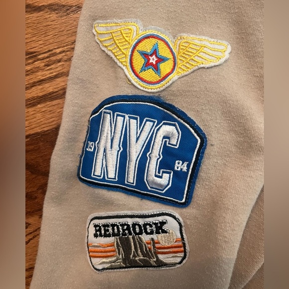 Vinyl Icons Patched Hooded Sweatshirt - Size Medium - Picture 7 of 9